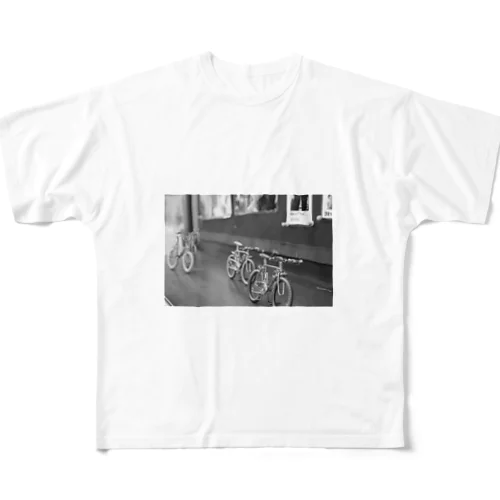 京都の針金自転車 All-Over Print T-Shirt