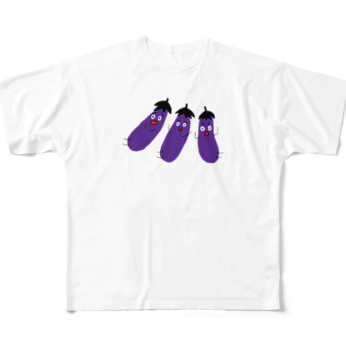 なす3兄弟 All-Over Print T-Shirt