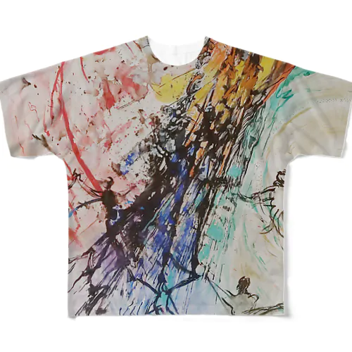 問答無用/シンプル・ライト All-Over Print T-Shirt