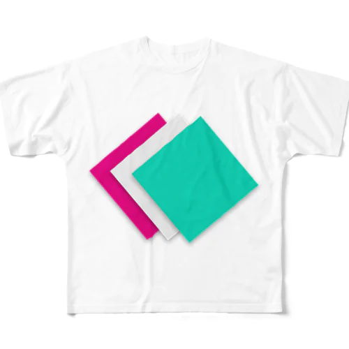 N.K Logo White (白以外不可) フルグラフィックTシャツ