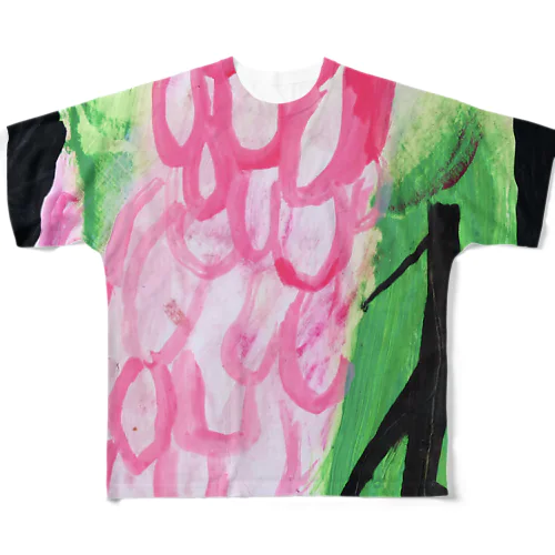 ピンクのお花 All-Over Print T-Shirt