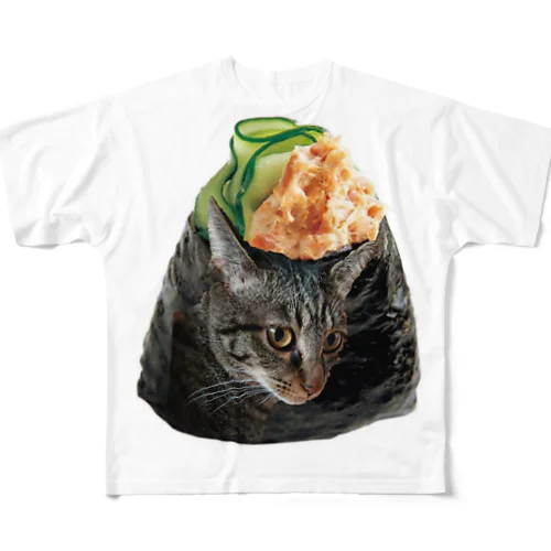 愛猫(おにぎり) フルグラフィックTシャツ