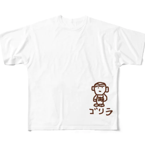 ゴリラ All-Over Print T-Shirt