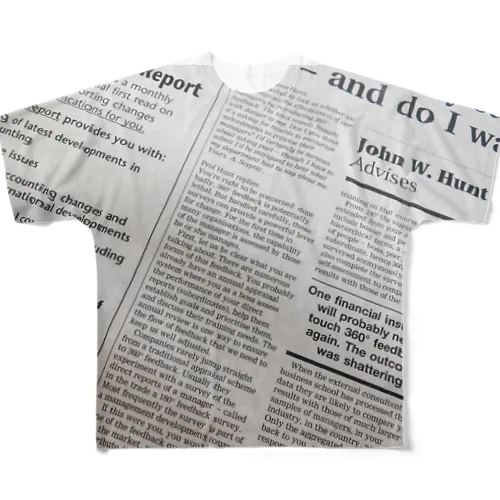 英字新聞 All-Over Print T-Shirt