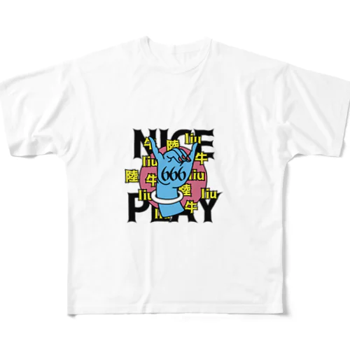 NICE PLAY【666】 フルグラフィックTシャツ