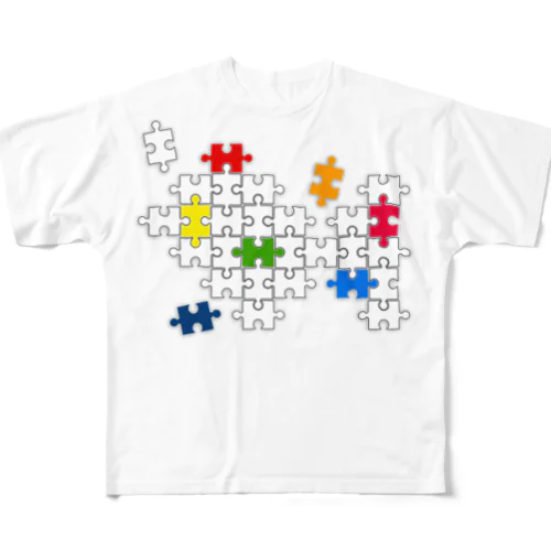 Jigsaw_Puzzle フルグラフィックTシャツ