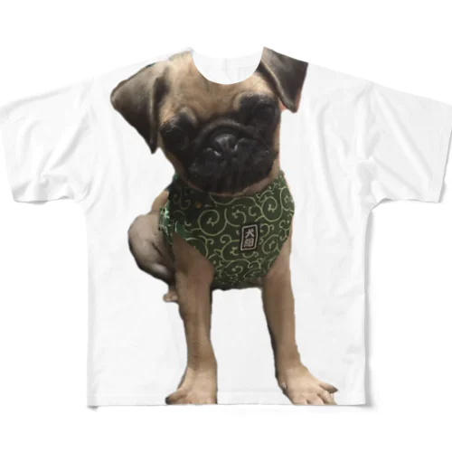 pug🐶パグ フルグラフィックTシャツ