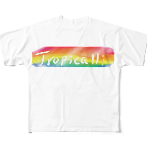 Tropical Rainbow All-Over Print T-Shirt