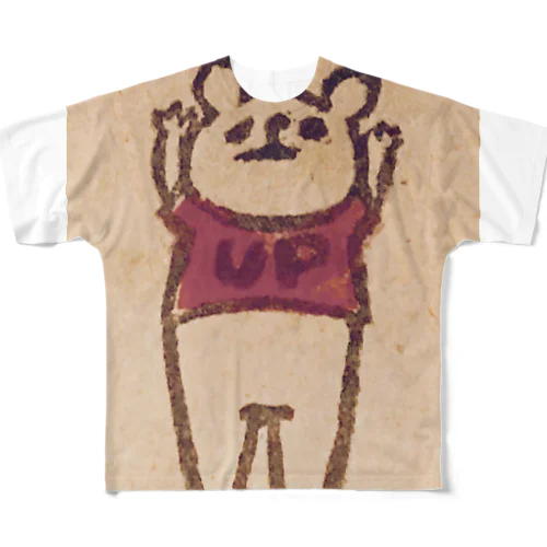 UPクマ2 フルグラフィックTシャツ
