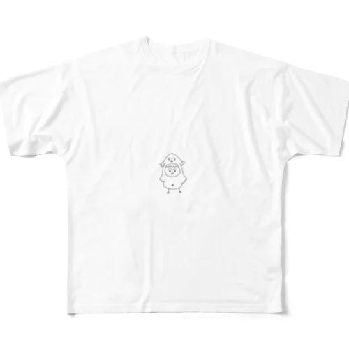 とりのつなまゆ All-Over Print T-Shirt