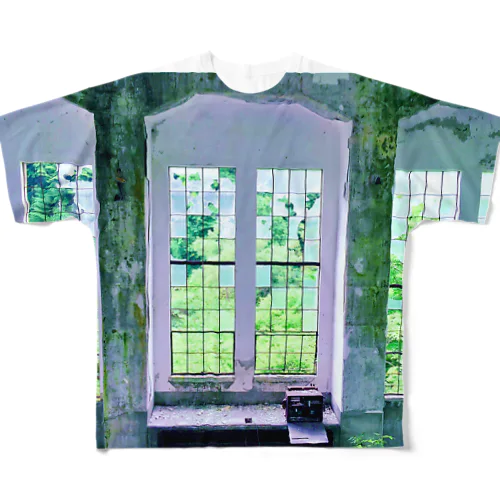 某発電所廃墟〜 All-Over Print T-Shirt