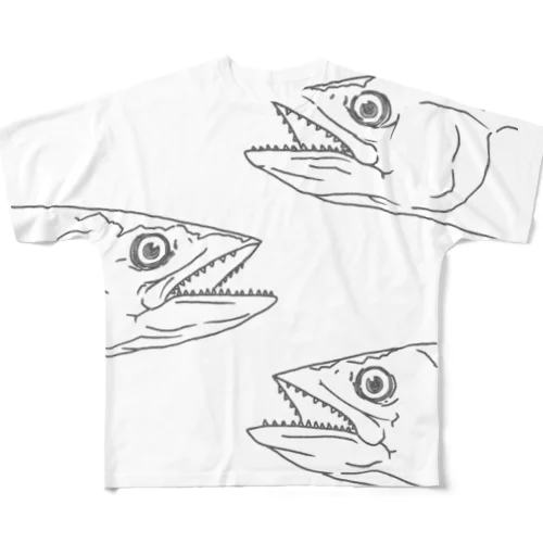 サゴシ（背景透過に成功） All-Over Print T-Shirt