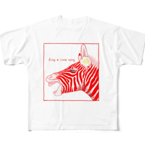 ラブソングを歌うよ All-Over Print T-Shirt