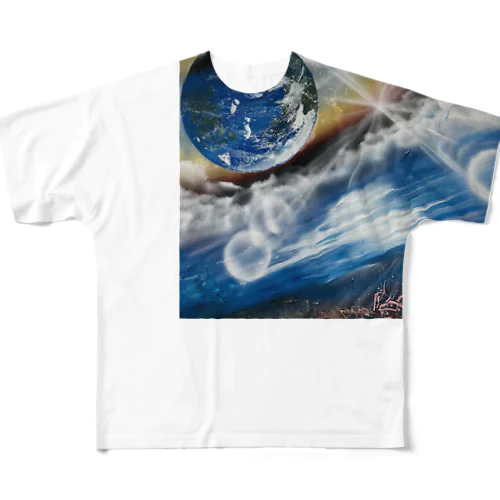 Shine_Earth(カラー) All-Over Print T-Shirt