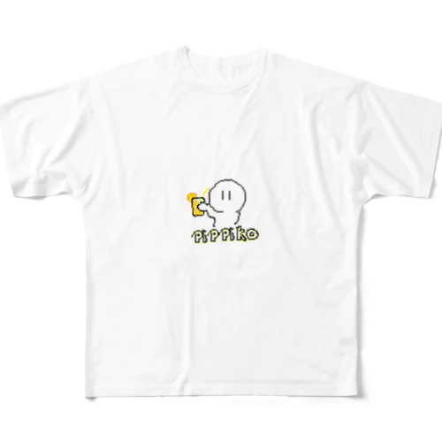 ぴっぴこ フルグラフィックTシャツ