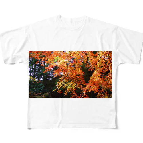 紅葉 フルグラフィックTシャツ