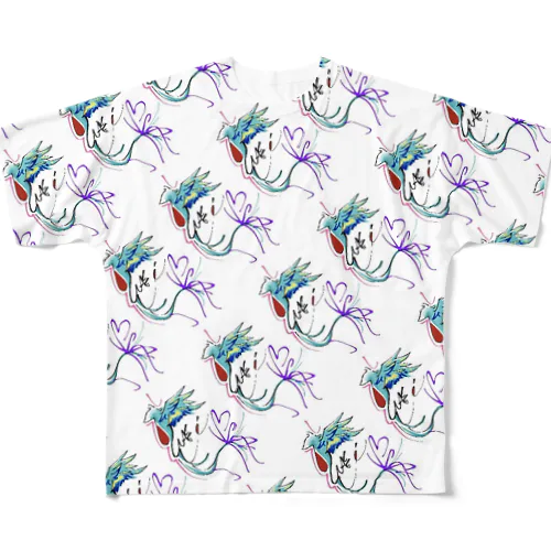 Wakki quetzal diagonal All-Over Print T-Shirt