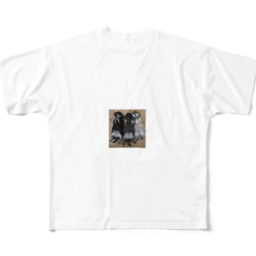 かわかわ3兄妹 All-Over Print T-Shirt