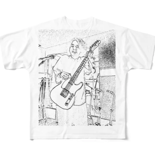 FREE小島チャリティ All-Over Print T-Shirt