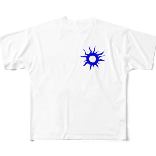 夜の太陽(ワンポイント) フルグラフィックTシャツ