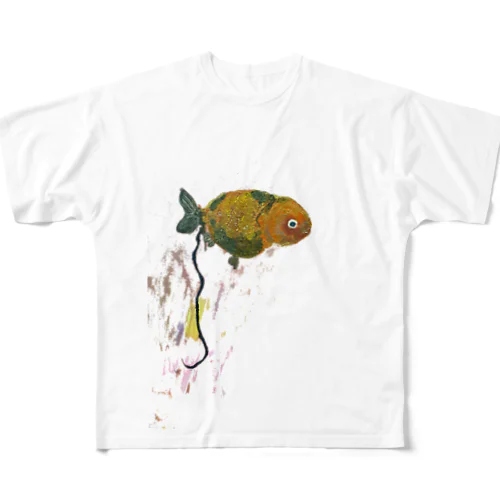 大グソ金魚 フルグラフィックTシャツ