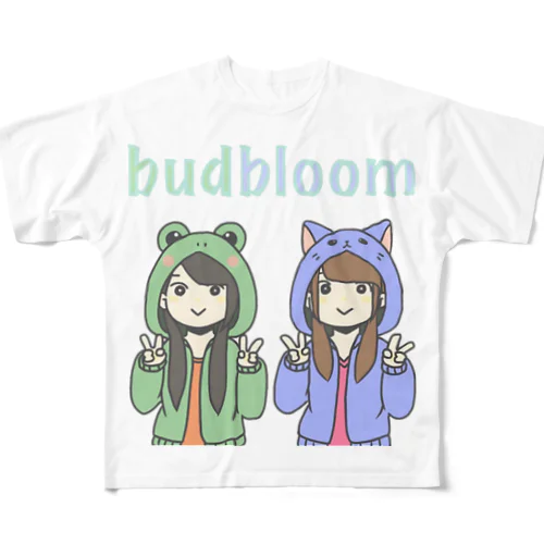 budbloomグッズ フルグラフィックTシャツ