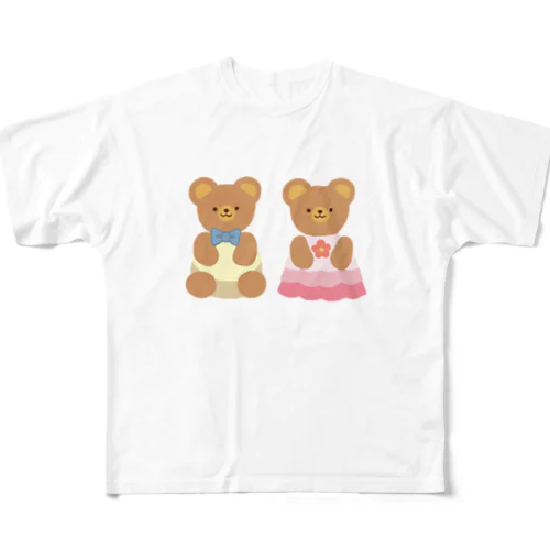 アジル君とキララちゃん All-Over Print T-Shirt