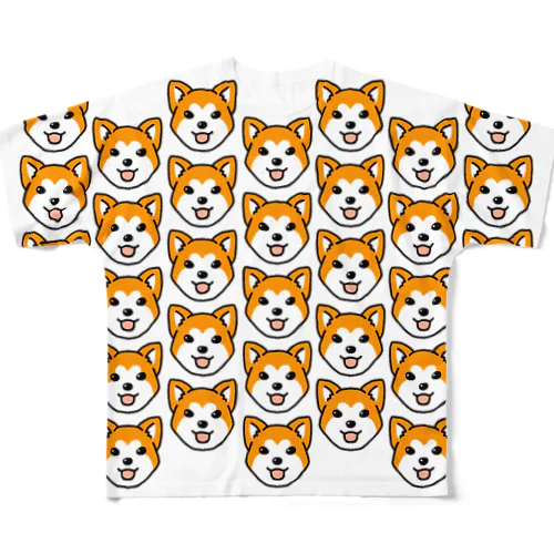 増殖柴犬② フルグラフィックTシャツ