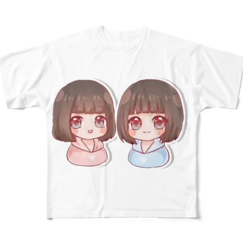 はちゃんくろちゃん All-Over Print T-Shirt
