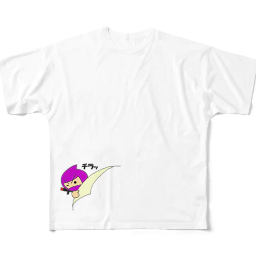 チラミ忍者 フルグラフィックTシャツ