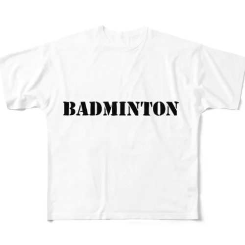Badminton/バドミントン フルグラフィックTシャツ