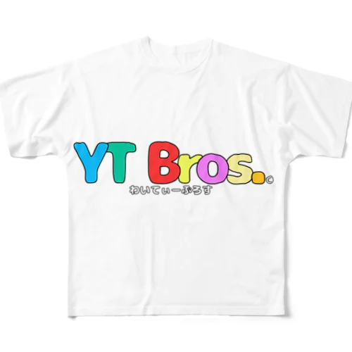 YT Bros.公式ロゴグッズ All-Over Print T-Shirt