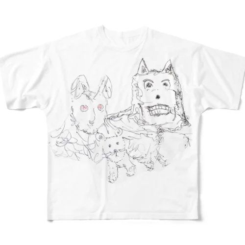 犬？ All-Over Print T-Shirt