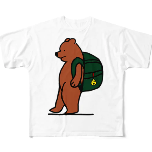 camp bear フルグラフィックTシャツ