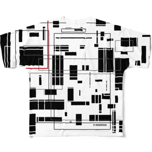 F.T tuts 意地 All-Over Print T-Shirt