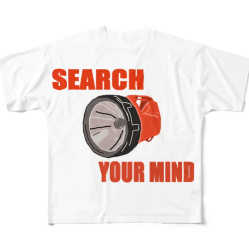 SEARCH フルグラフィックTシャツ