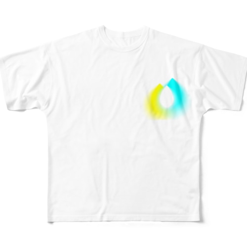 キラキラドロップ〜青2〜 All-Over Print T-Shirt