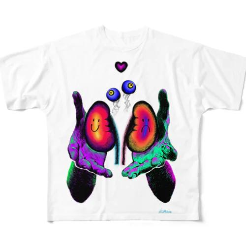 献眼献腎 All-Over Print T-Shirt