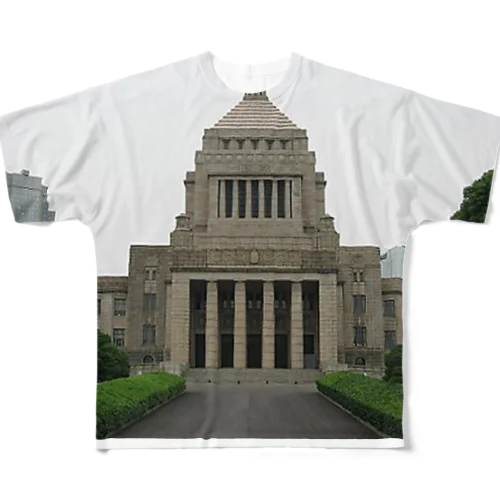 国会議事堂 All-Over Print T-Shirt