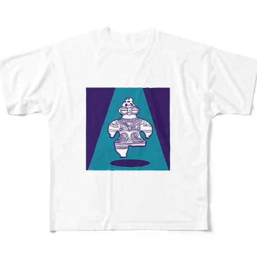遮光器土偶 All-Over Print T-Shirt