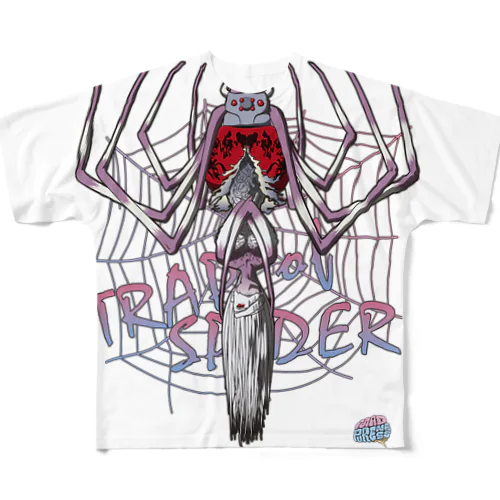 女郎蜘蛛 フルグラフィックTシャツ