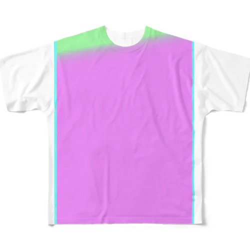 グラデーションアース・シンプル All-Over Print T-Shirt