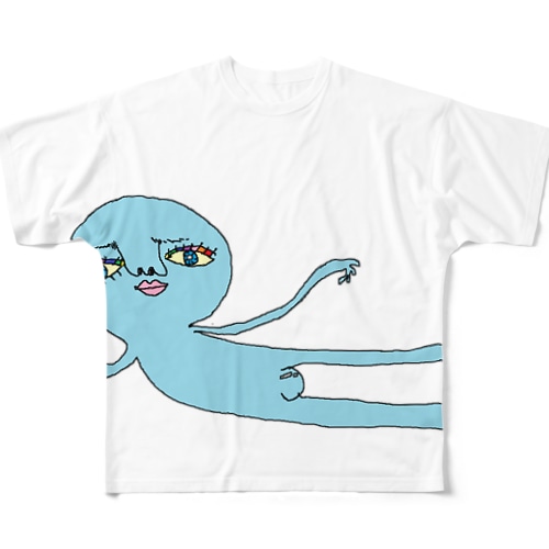 おしとやかな宇宙人② All-Over Print T-Shirt