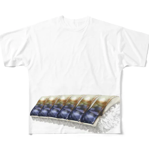 焼き鯖寿司 All-Over Print T-Shirt