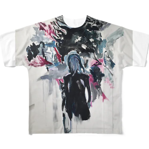 yohjiyamamoto フルグラフィックTシャツ