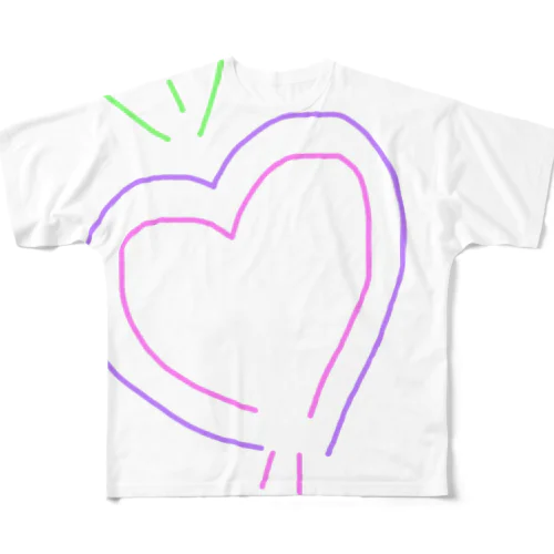 ChumChom heart♡ All-Over Print T-Shirt