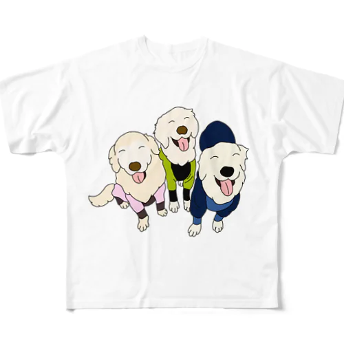 うちの子1番☆サリー＆すみれ＆六花 ② All-Over Print T-Shirt