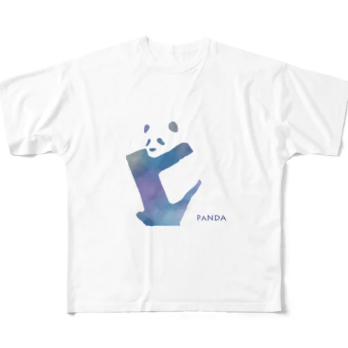 color on color／木登りパンダ フルグラフィックTシャツ