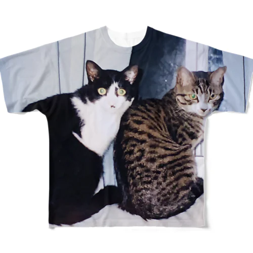 猫！ フルグラフィックTシャツ