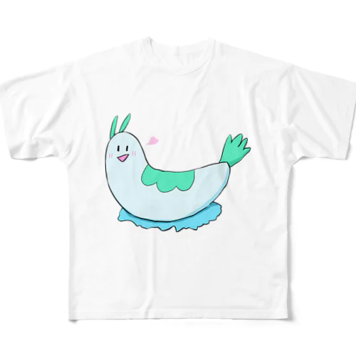 こっち向いてよウミウシちゃん！ フルグラフィックTシャツ